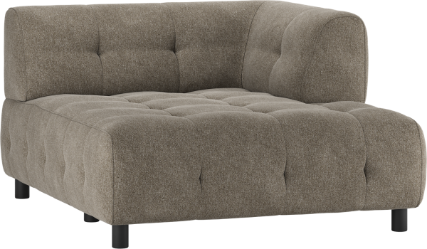 Louis Modulære sofa 1,5 chaiselong med arm højre, fladvævet stof grøn H73x140x122 cm