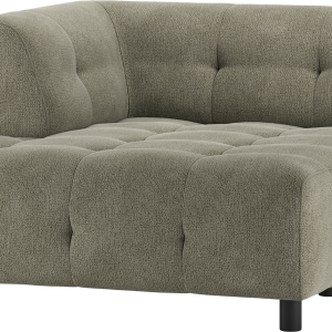 Louis Modulære sofa 1,5 chaiselong med arm venstre, chenille grøn H73x140x122 cm