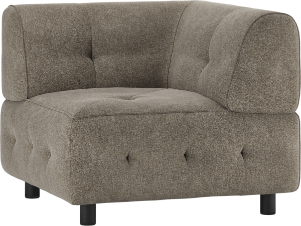 Louis Modulære sofa Hjørneelement, fladvævet stof grøn H73x90x90 cm