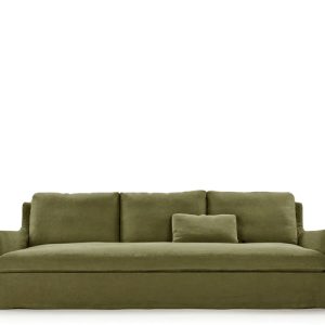 Blasco Mercury Sofa - 232cm - Provence Stof - Slip Cover - Grøn som vist