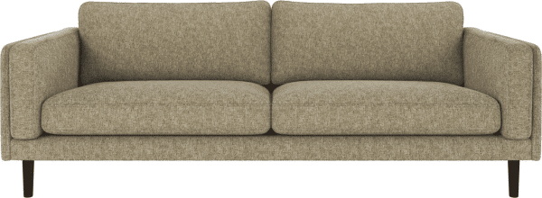 3-personers sofa Rowico Braden Max 55 grøn/brun skandinavisk design med lakerede egetræsben