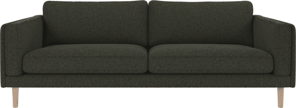 3-personers sofa Rowico Braden - grøn Alice-stof & hvidkalket træramme, FSC-mix, B216 x D87 x H78 cm