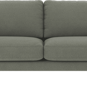 3-personers sofa Rowico Corwin Rita 158 grøn stof med sorte pulverlakerede metalben 238x98 cm