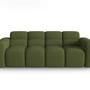 MICADONI Lisa 3 pers. sofa - grøn melange struktur stof