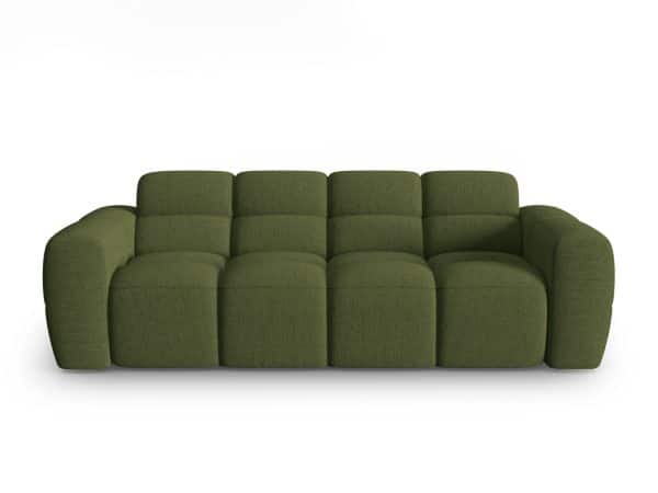 MICADONI Lisa 3 pers. sofa - grøn melange struktur stof