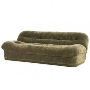NOOK 3-personers sofa i polyester B218 cm - Grøn