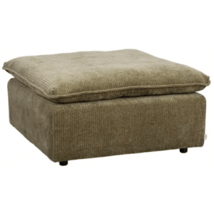 Rowico Rawlins puf til sofa i polyester 91 x 91 cm - Sort/Grøn